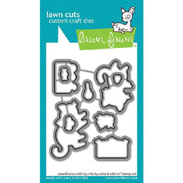Lawn Fawn - Lawn Cuts Dies - Purrfectly Wicked Add-On LF2667