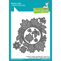 Lawn Fawn - Lawn Cuts Dies - Magic Iris Fall Leaves Add-On LF2696