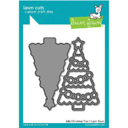 Lawn Fawn - Lawn Cuts Dies - Jolly Christmas Tree LF2700