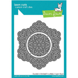 Lawn Fawn - Lawn Cuts Dies - Outside In Stitched Snowflake LF2702
