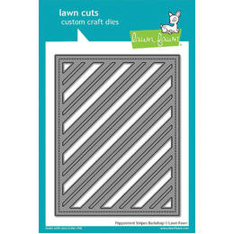 Lawn Fawn - Lawn Cuts Dies - Peppermint Stripes Backdrop LF2705