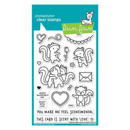 Lawn Fawn - Clear Stamps - Scent With Love LF2726