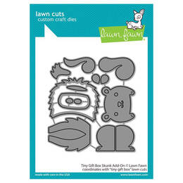 Lawn Fawn - Lawn Cuts Dies - Tiny Gift Box Skunk Add-On LF2737