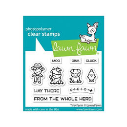 Lawn Fawn - Clear Stamps - Tiny Farm LF2772