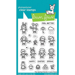 Lawn Fawn - Clear Stamps - Tiny Spring Friends LF2778