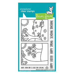 Lawn Fawn - Clear Stamps - Window Scene: Spring LF2780