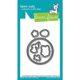 Lawn Fawn - Lawn Cuts Dies - Magic Spring Messages LF2783