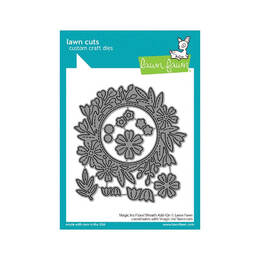 Lawn Fawn - Lawn Cuts Dies - Magic Iris Floral Wreath Add-On LF2795