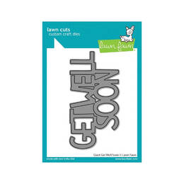 Lawn Fawn - Lawn Cuts Dies - Giant Get Well Soon LF2804