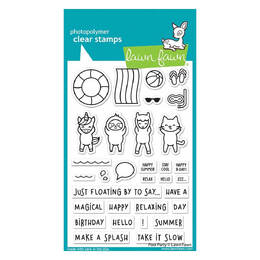 Lawn Fawn - Clear Stamps - Pool Party LF2854