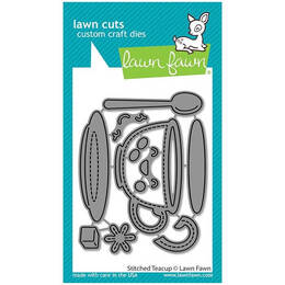 Lawn Fawn - Lawn Cuts Dies - Stitched Teacup LF2878