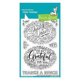 Lawn Fawn - Clear Stamps - Giant Thank You Messages LF2935