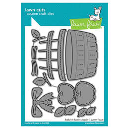 Lawn Fawn - Lawn Cuts Dies - Build-A-Barrel: Apple LF2962