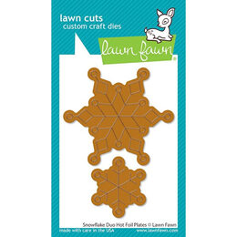 Lawn Fawn - Lawn Cuts Hot Foil Plates Dies - Snowflake Duo LF2979