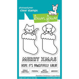 Lawn Fawn - Clear Stamps - Pawsitive Christmas LF2983