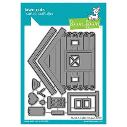 Lawn Fawn - Lawn Cuts Dies - Build-a-Cabin LF3018