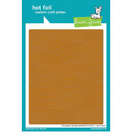 Lawn Fawn Hot Foil Plate - Woodgrain Background LF3024
