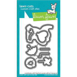 Lawn Fawn - Lawn Cuts Dies - Elephant Parade Add-On LF3068