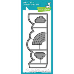 Lawn Fawn - Lawn Cuts Dies - Platform Pop-Up Cloud Wrap Around LF3091