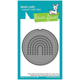 Lawn Fawn - Lawn Cuts Dies - Embroidery Hoop Rainbow Add-On LF3094