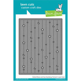 Lawn Fawn - Lawn Cuts Dies - Dotted Moon and Stars Backdrop: Portrait LF3106