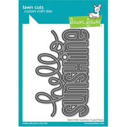 Lawn Fawn - Lawn Cuts Dies - Giant Hello Sunshine LF3140