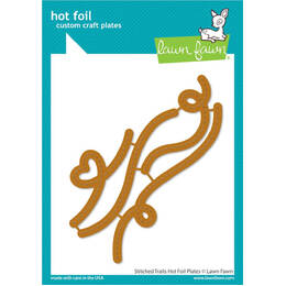 Lawn Fawn Hot Foil Plate - Stitched Trails LF3143