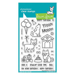 Lawn Fawn - Clear Stamps - Yappy Birthday LF3158