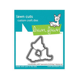 Lawn Fawn - Lawn Cuts Dies - Pawsome Birthday LF3163