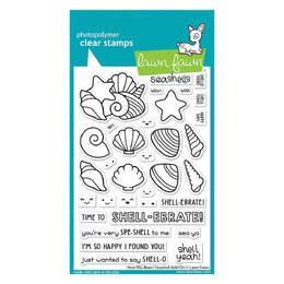 Lawn Fawn - Clear Stamps - How You Bean? Seashell Add-On LF3169