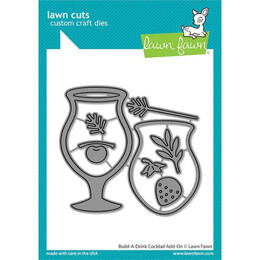 Lawn Fawn - Lawn Cuts Dies - Build-A-Drink Cocktail Add-On LF3177