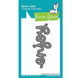 Lawn Fawn - Lawn Cuts Dies - Scripty Enjoy LF3186