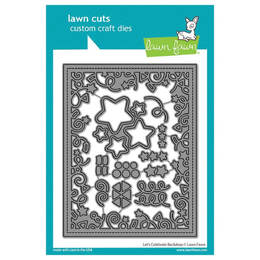 Lawn Fawn - Lawn Cuts Dies - Let's Celebrate Backdrop LF3187