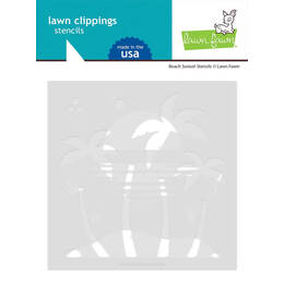 Lawn Fawn Stencils - Beach Sunset LF3189