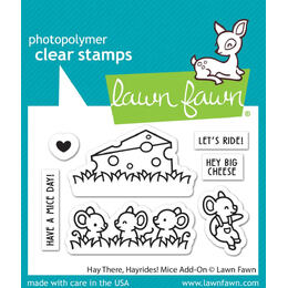 Lawn Fawn - Clear Stamps - Hay There, Hayrides! Mice Add-On LF3215