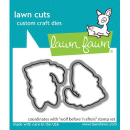 Lawn Fawn - Lawn Cuts Dies - Wolf Before 'n Afters LF3222