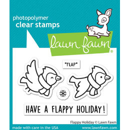 Lawn Fawn - Clear Stamps - Flappy Holiday LF3229