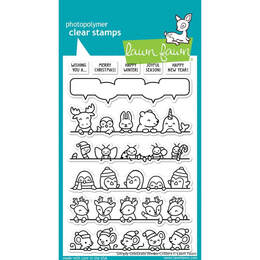 Lawn Fawn - Clear Stamps - Simply Celebrate Winter Critters LF3231