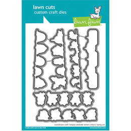 Lawn Fawn - Lawn Cuts Dies - Simply Celebrate Winter Critters LF3232