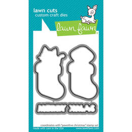 Lawn Fawn - Lawn Cuts Dies - Pawsitive Christmas LF3235