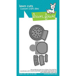 Lawn Fawn - Lawn Cuts Dies - Reveal Wheel Little Snow Globe: Dog Add-On LF3272