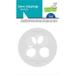 Lawn Fawn Stencils - Reveal Wheel Templates: Little Snow Globe: Bear LF3277