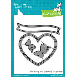 Lawn Fawn Dies - Ta-da! diorama! heart window add-on LF3312 