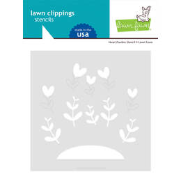 Lawn Fawn Stencils - Heart garden stencil LF3322