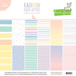 Lawn Fawn 12x12 Paper Pack - Rainbow Ever After LF3331