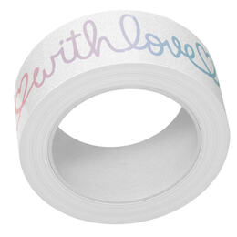 Lawn Fawn Washi Tape - Scripty Saying Shimmer LF3335