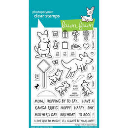 Lawn Fawn - Clear Stamps - Kanga-rrific LF3344