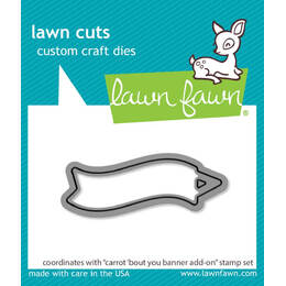 Lawn Fawn Dies - Carrot 'bout You Banner Add-On LF3352