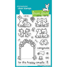 Lawn Fawn - Clear Stamps - Happy Couples LF3353