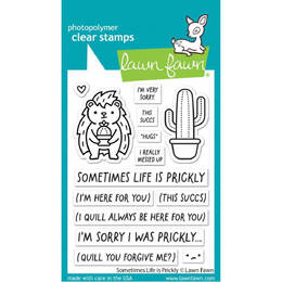 Lawn Fawn - Clear Stamps - Sometimes Life is Prickly LF3355